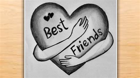 best friend images drawing|simple drawings for best friends.